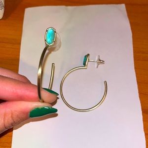 Kendra Scott Hoop Earrings with stone detail